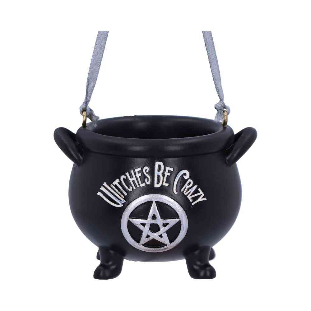 Nemesis Now - Witches Be Crazy Hanging Ornament 6.1cm Christmas bauble - Black